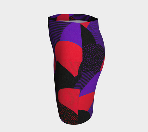 Retro Geometric Fan Mini Skirt